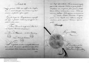 Beitritt Hessens zur Großen Allianz gegen Napoleon. (Vertrag mit Österreich, paraphiert)