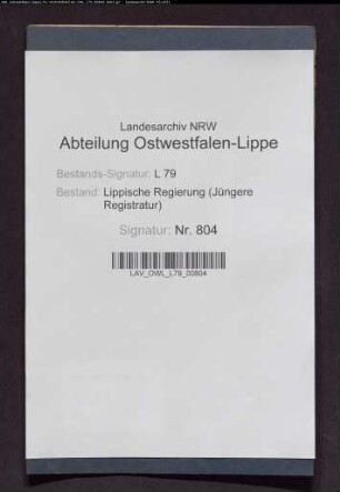 Rechnung der Armenkasse zu Salzuflen