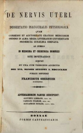 De nervis uteri