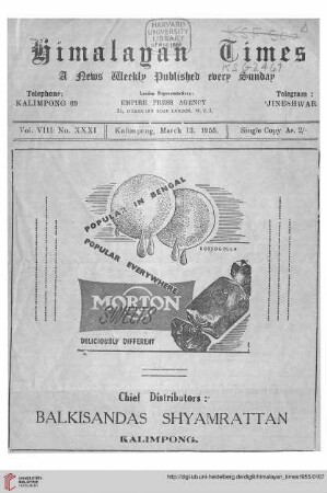 No. XXXI (13 March 1955)