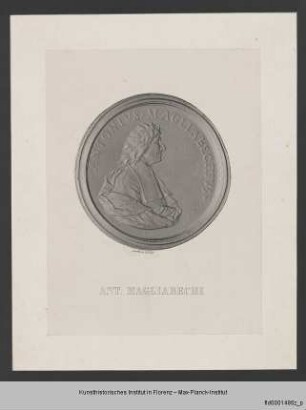 Girolamo Ticciati zugeschriebene Medaille auf Antonio Magliabechi