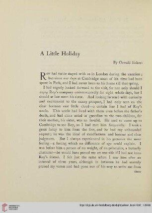 12: A Little Holiday