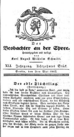 18. Stueck, 2. Mai 1842