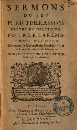 Sermons pour le carême, 1