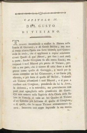 Capitolo IV. Del gusto di Tiziano.