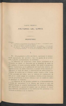 Parte primera. - Factores del diario