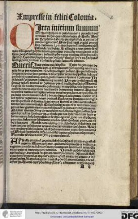Dicendum secundum communiter definientes eam quod est divinarum humanarumque rerum cognitio...