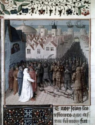 Des cas des nobles hommes et femmes — Hannos Tod, Folio 115verso