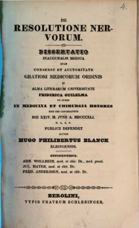 De resolutione nervorum