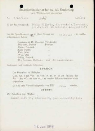 König, Wilhelm