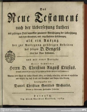 Das Neue Testament