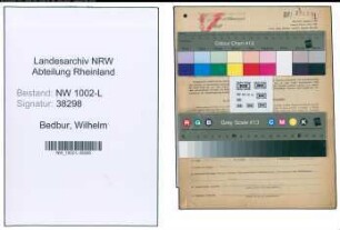 Entnazifizierung Wilhelm Bedbur , geb. 06.01.1917 (Assessor)