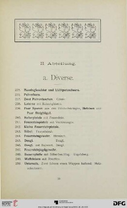 II. Abteilung (Nr. 235-693)