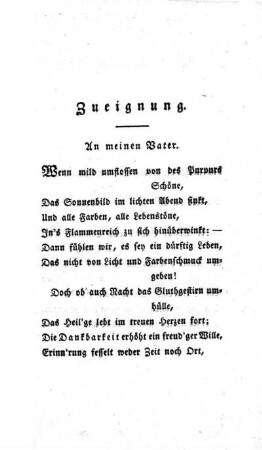 Zueignung