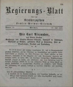 Nr. 15 : 17. Juli 1867