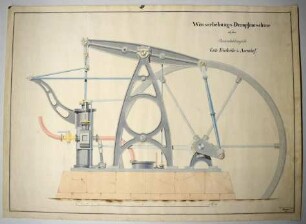 Wasserhebungs-Dampfmaschine auf der Braunkohlegrube Gute Friederike bei Asendorf