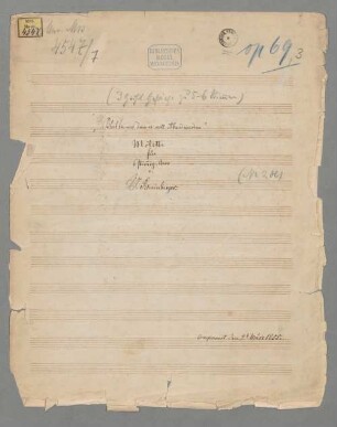 Gesänge op. 69,3 - BSB Mus.ms. 4547-7 : "Bleib bei uns, denn es will Abend werden"