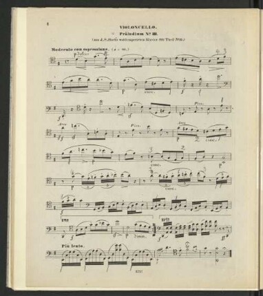 Violoncello. Präludium No. III.