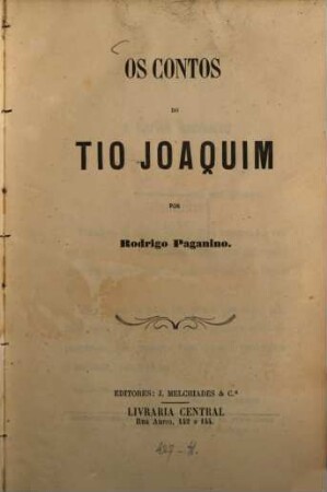 Os contos do tio Joaquim