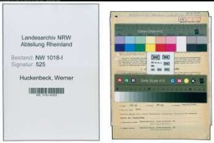 Entnazifizierung Werner Huckenbeck , geb. 03.04.1922 (Buchhalter)