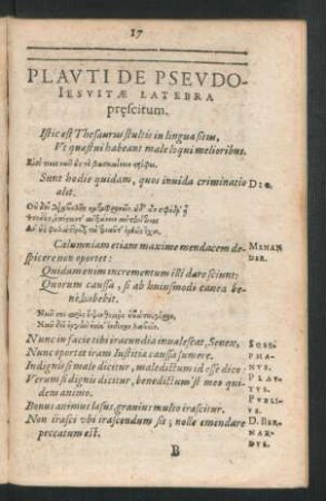 Plauti De Pseudo-Iesuitae Latebra prescitum.
