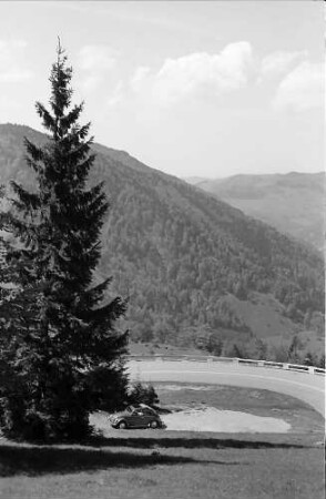 Serpentine auf der Straße Präg - Todtmoos