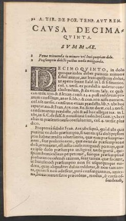 Causa Decimaquinta.