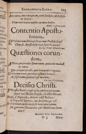 213-215, Contentio Apostolorum. ...