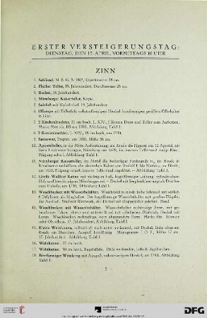 Zinn (Nr. 1-24)