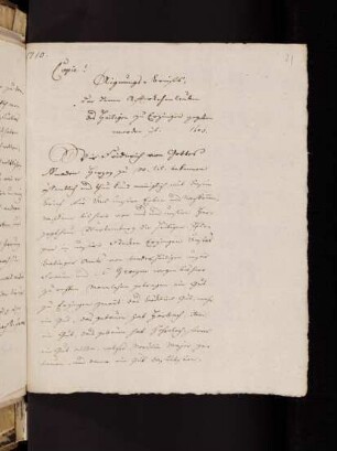 21r-24v, Nr. 1710: 1605, Copie! Aignungsbriefs...