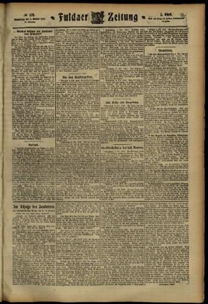 Zweite Ausgabe vom Donnerstag, den 03. Oktober 1912.