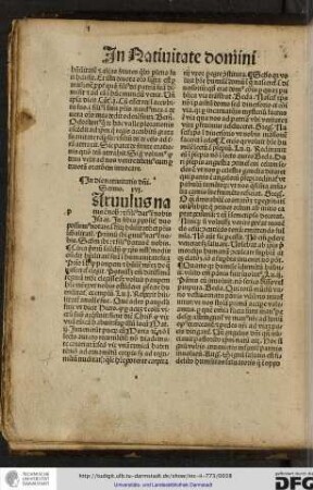 [P]arvulus natus est nobis... Isaie ix. In verbis propositis duo possumus notare scilicet filii humilitatem et patris liberalitatem, primum ibi parvulus natus est nobis...