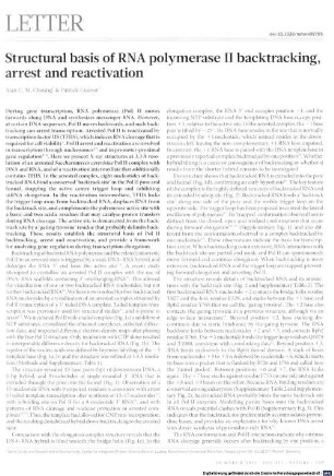 Structural basis of RNA polymerase II backtracking, arrest and reactivation