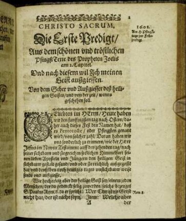 Die Erste Predigt/ [...] - Die ander Predigt/ [...]