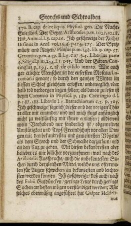 Storchs und Schwalben Winter-Quartier