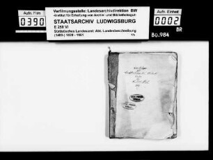 Beiträge des [Esslinger Konrektors] Karl Pfaff zur Historiographie des Oberamts