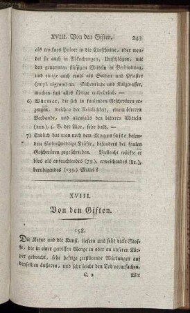 XVIII. Von den Giften.