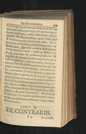 Caput X. De Contrariis.