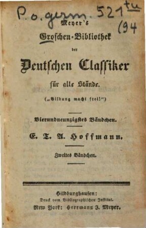 E. T. A. Hoffmann, 2