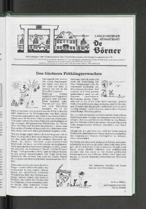 Des Gärtners Frühlingserwachen