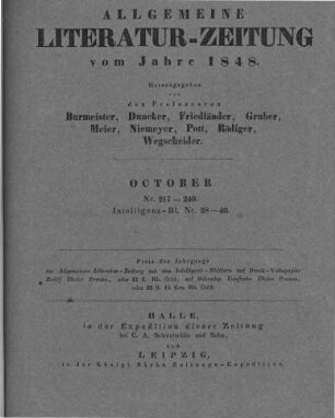 Titelblatt October