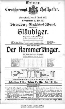 Der Kammersänger