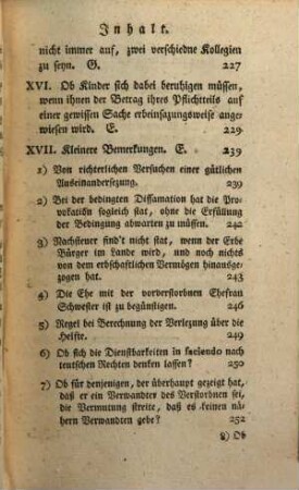 Gemeinnüzige juristische Beobachtungen und Rechtsfälle, 4. 1780