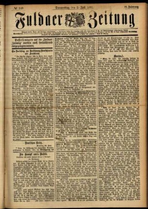 Ausgabe vom Donnerstag, den 02. Juli 1891.