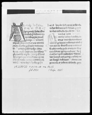 Vollbrevier — Initiale A, Folio 243verso