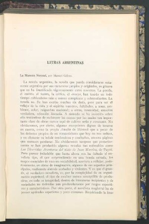 Letras argentinas