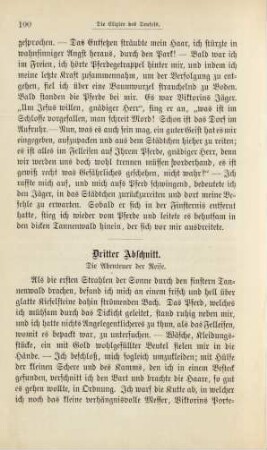 Dritter Abschnitt: Die Abenteuer der Reise