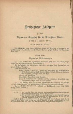 Dreizehnter Abschnitt