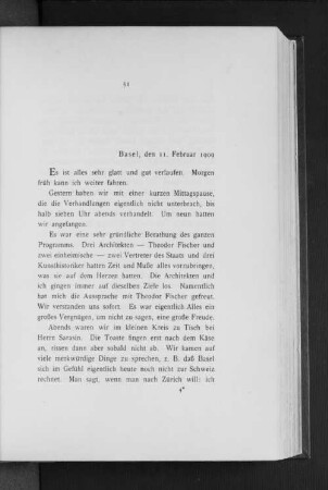 Basel, den 11. Februar 1909