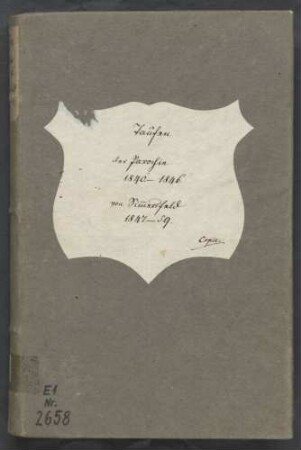 Taufregister IV 1840-1846 Taufregister IV nur Simmersfeld 1847-1859